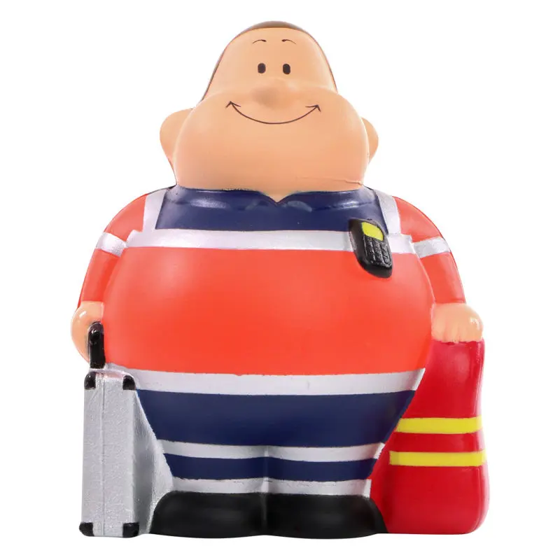 SQUEEZIES Rettungssanitäter Bert - Bunter Stressball, Handtrainer, Anti-Stress Spielzeug, Multicolor