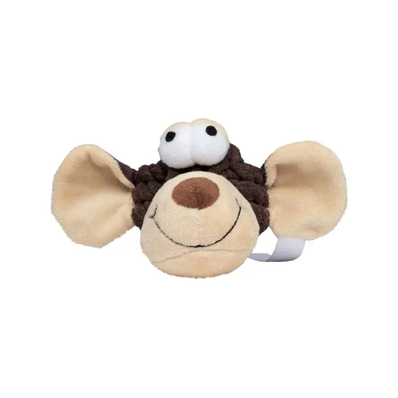 MiniFeet Haustierspielzeug: Knotenfigur Affe in Braun für Hunde – Robust & Spaß