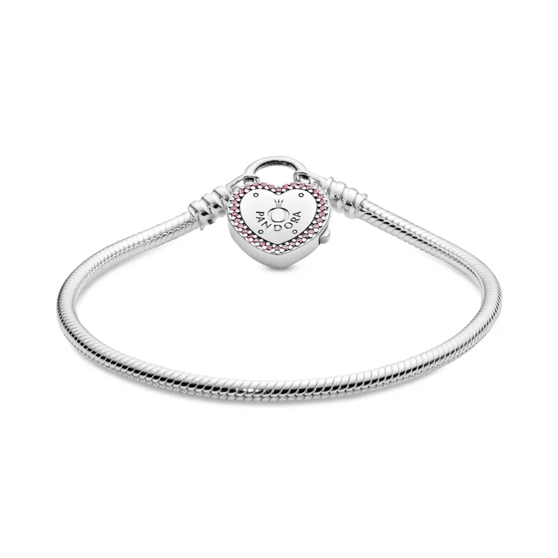 Pandora Armband Damen Moments Silber Rosa 596586FPC 17