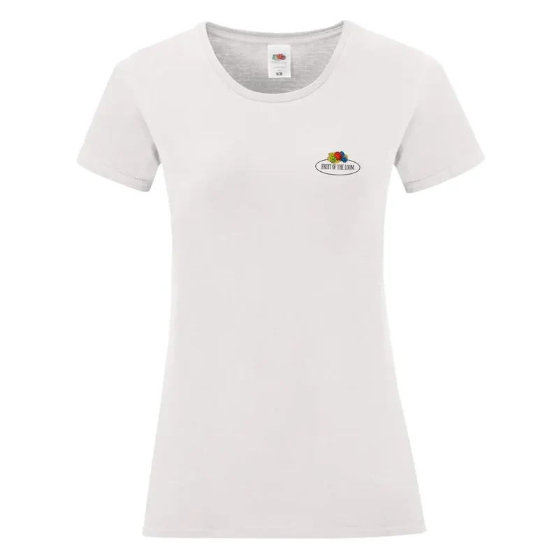 Damen Vintage T-Shirt mit kleinem Logo-Druck