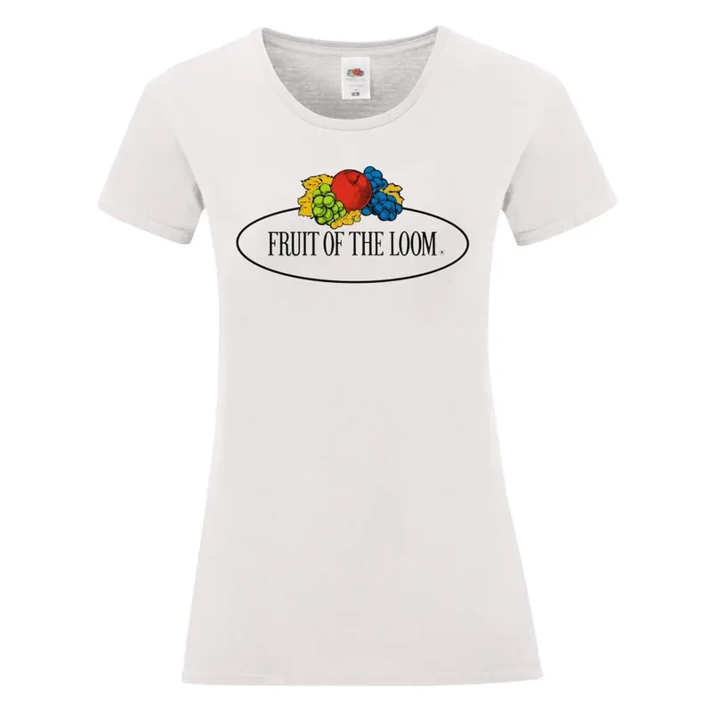 Damen Vintage T-Shirt mit großem Logo-Druck