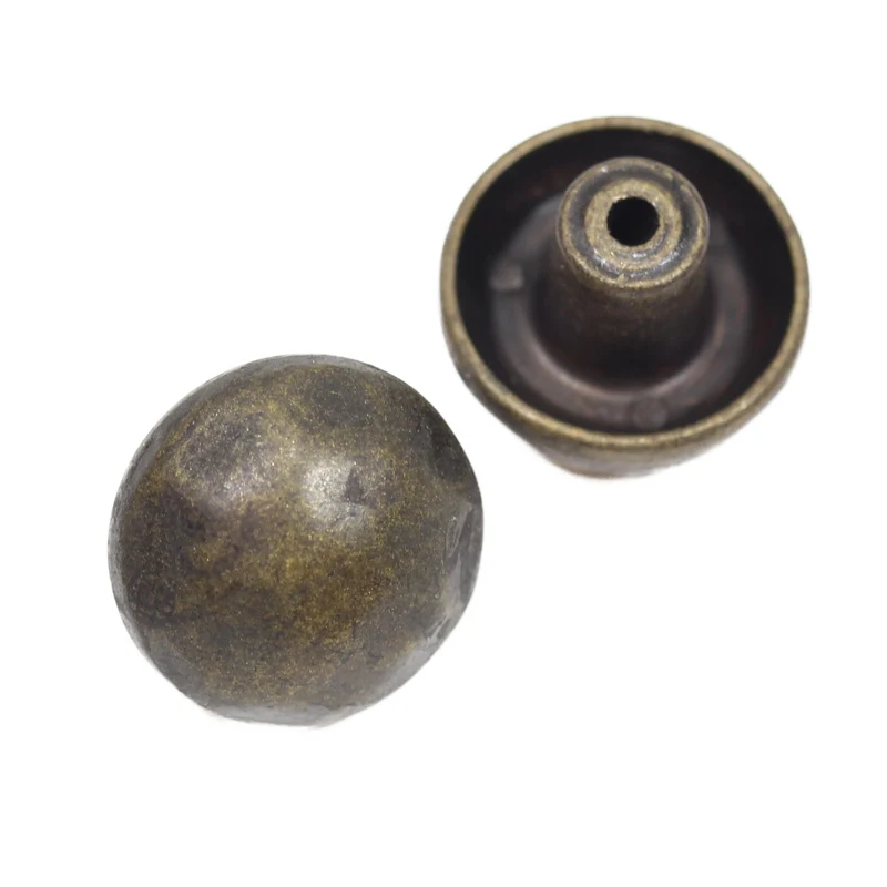 Jeansknopf Halbkugel Hammerschlag Altsilber – Metallknopf NJ-71