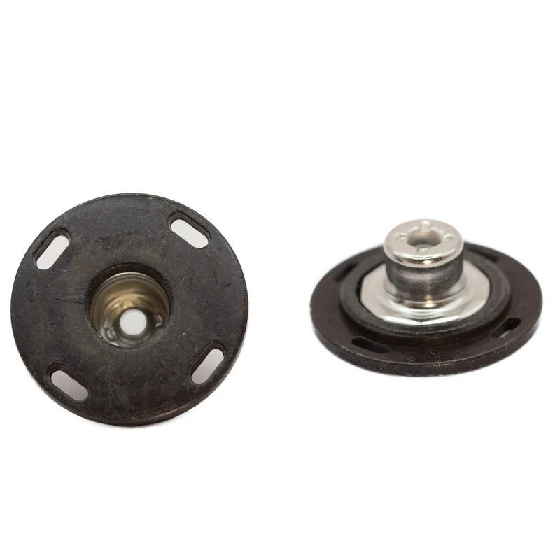 Jeansknopf Druckknopf-Optik Schwarz – Metallknopf NJ-76