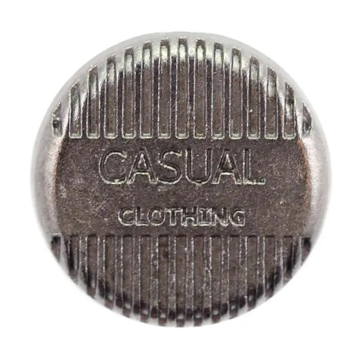Jeansknopf Casual Grau – Metallknopf NJ-52