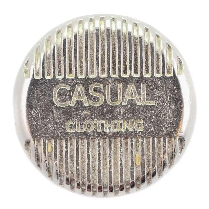 Jeansknopf Casual Silber – Metallknopf NJ-52