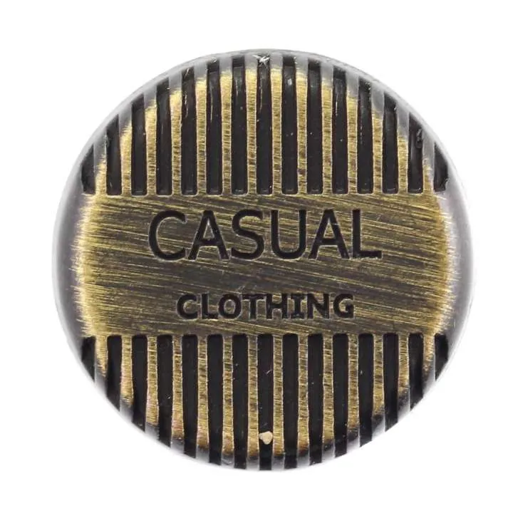 Jeansknopf Casual Messingfarben – Messingknopf NJ-52