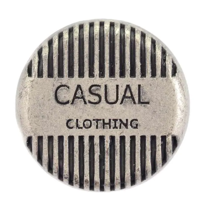 Jeansknopf Casual Altsilber – Metallknopf NJ-52