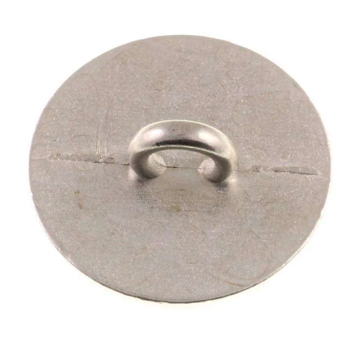 Trachten Metallknopf Silber mit Swarovski® Kristallen veredelt - ST-17-S Perle Weiß
