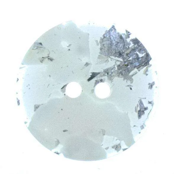 Knopf Silber Glimmer – Kunststoffknopf KN-29