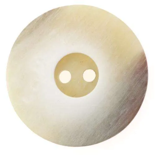 Knopf Breiter Rand Beige – Kunststoffknopf KBG-32