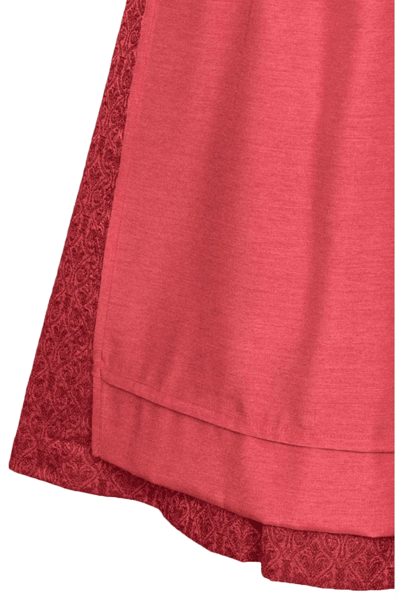 Dirndl mit hochgeschlossenem Ausschnitt lang