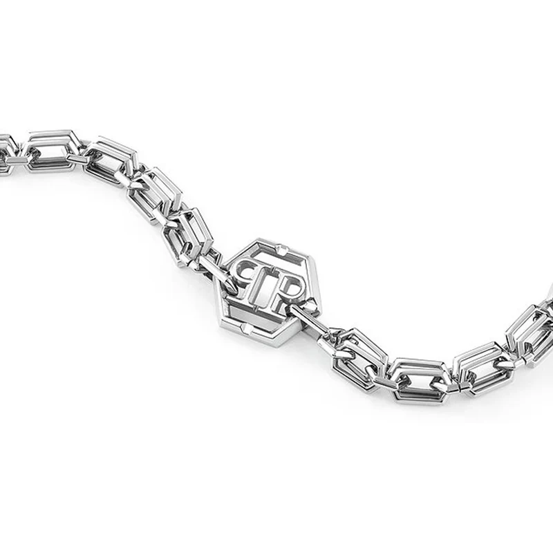 Philipp Plein Herren Armband PLEIN ICON CHAIN Edelstahl Silber PJ9EA02BU