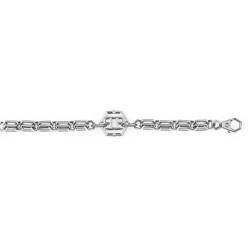 Philipp Plein Herren Armband PLEIN ICON CHAIN Edelstahl Silber PJ9EA02BU
