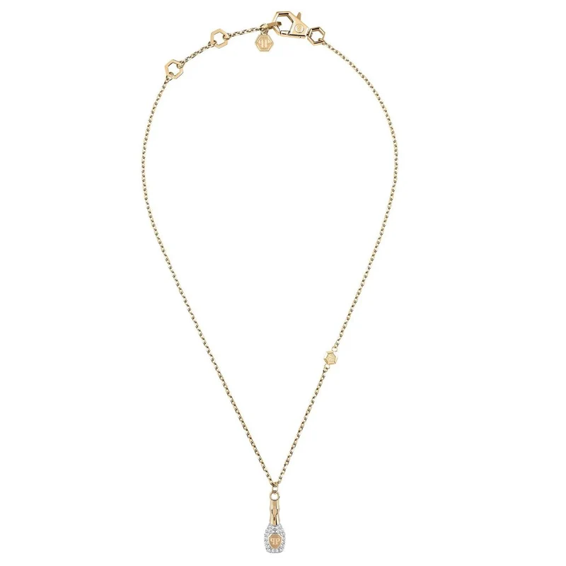 Philipp Plein Damen Halskette VALENTINE Edelstahl Gelbgold PJFEA20NU
