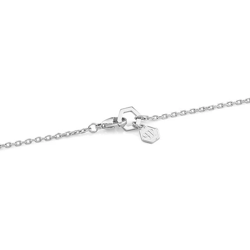 Philipp Plein Damen Armband Edelstahl SLIDING $KULL Silberfarben PJ3EA01BU