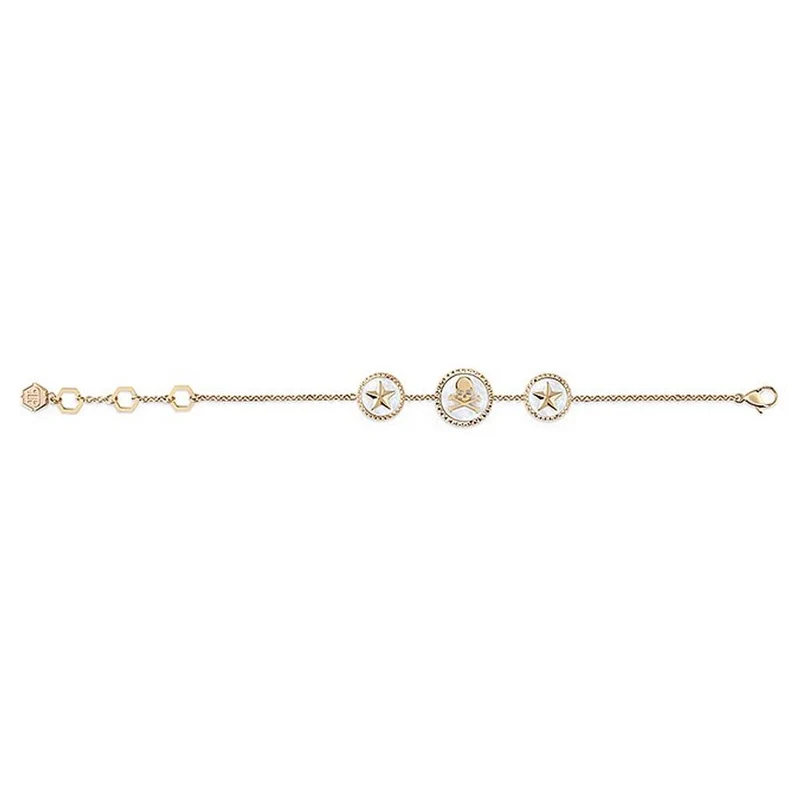 Philipp Plein Damen Armband PLEIN MINI LOGO Goldfarben PJ2EA09BU