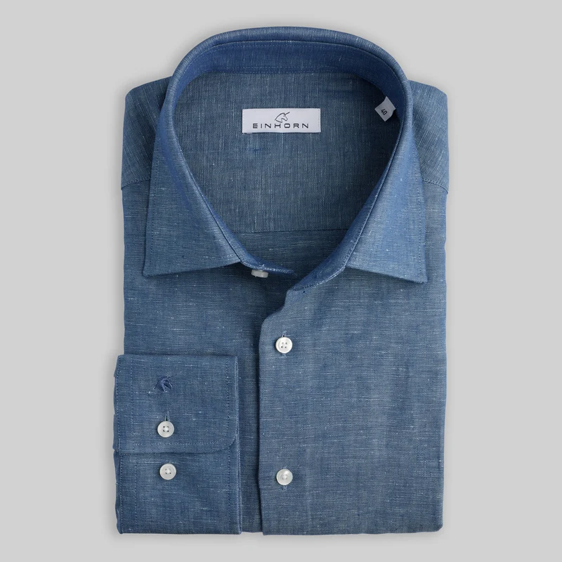 Jeanshemd Regular Fit Blau
