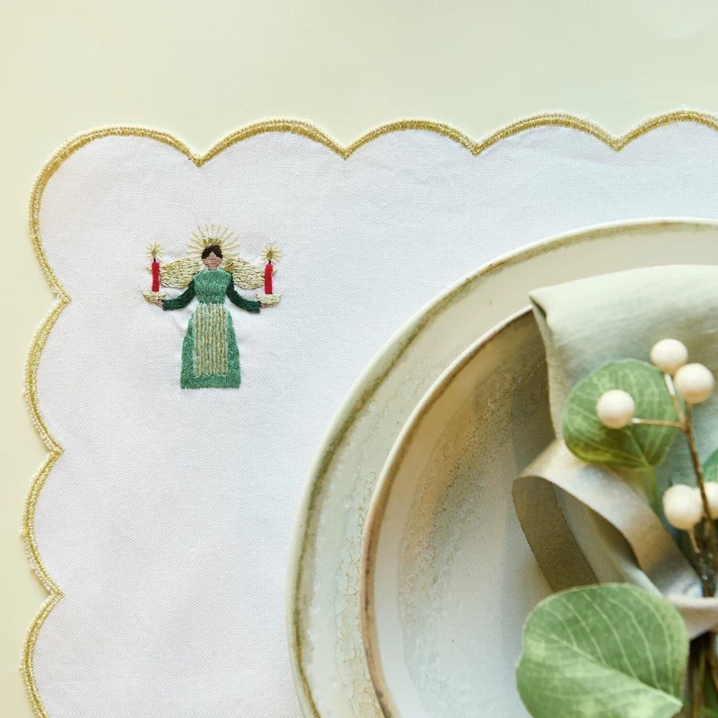 Stick and Stitch Packung "Engel mit Kerzen"