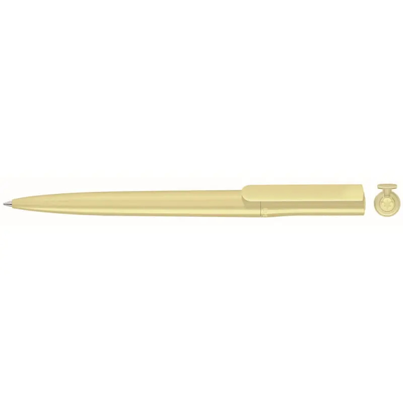 Recycled PET Pen Switch Drehkugelschreiber - Beige - Umweltfreundlicher Stift