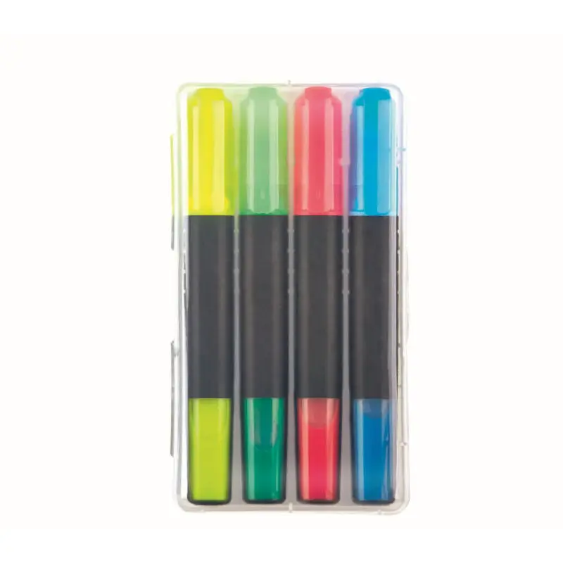 Vielseitiges Liqeo Highlighter Pen 4er Set - Farbenreiches Markierungsset