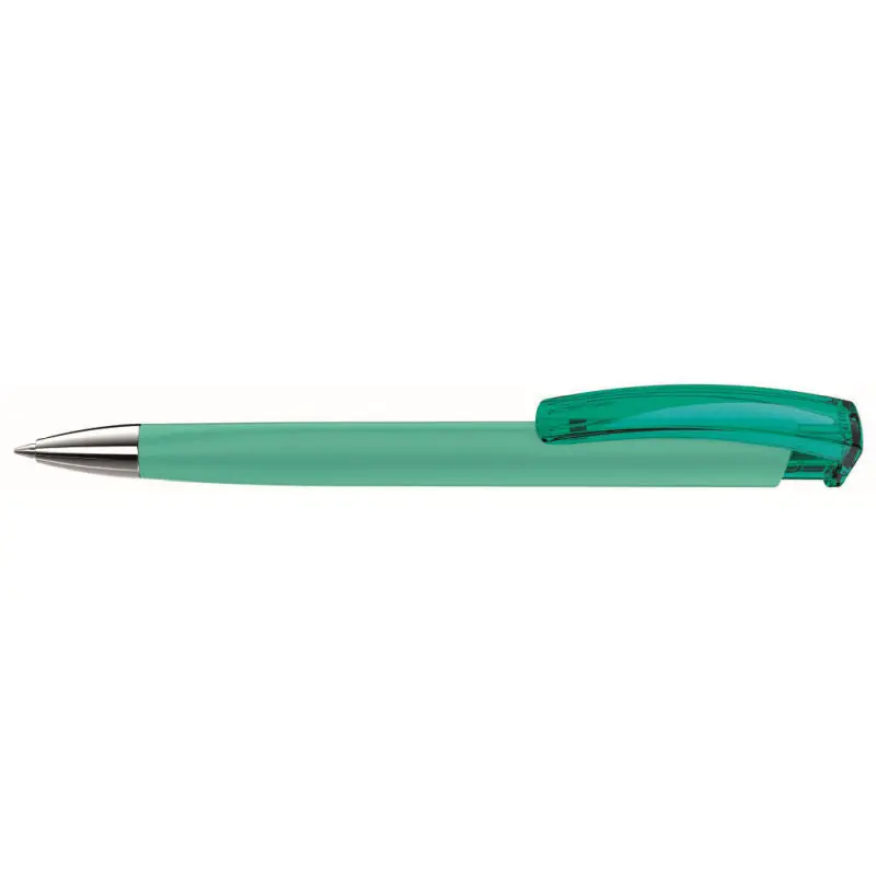 Trinity K Transparent Kugelschreiber – Petrolfarbener Druckkugelschreiber, Hochwertiger Stift, Ergonomisch