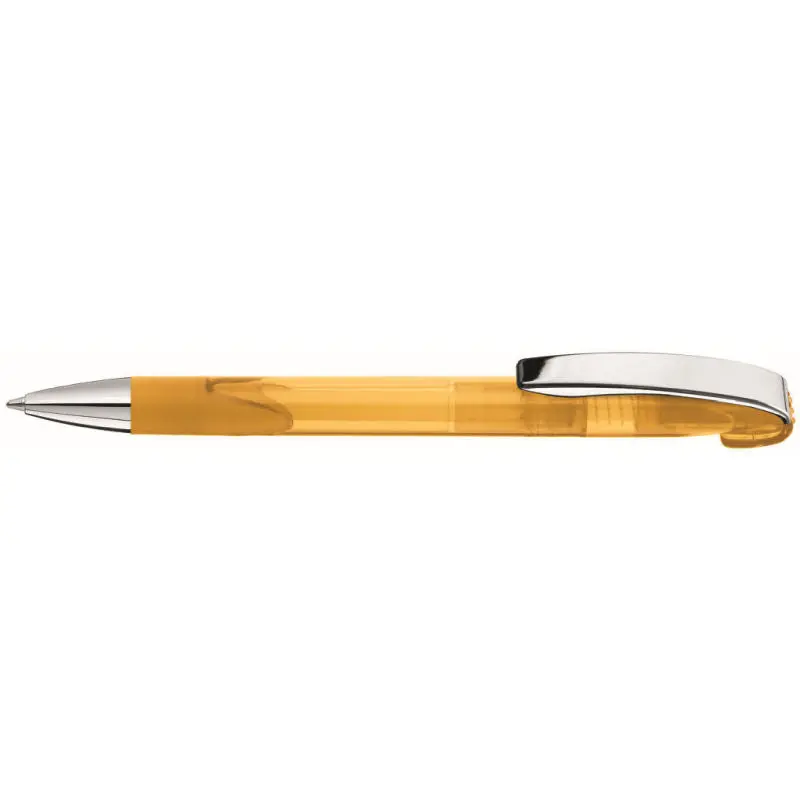Look Grip Transparent M Si Kugelschreiber in Ocker - Eleganter Druckmechanismus