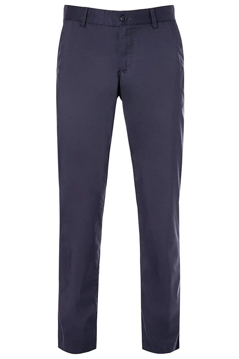 ALBERTO Regular Slim Fit Hose Material-Mix Nachtblau