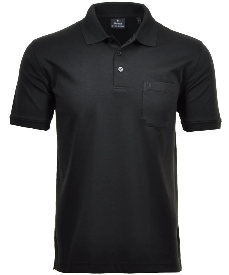 Ragman Herren Poloshirt Kurzarm