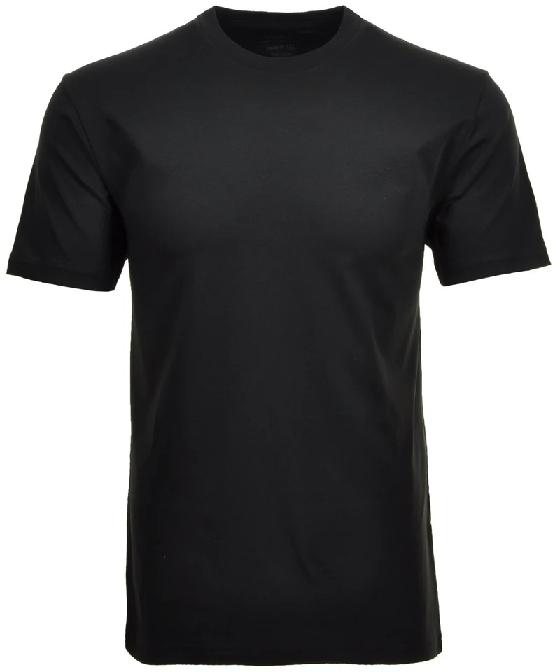 Ragman Herren Doppelpack - 2 T-Shirts mit Rundhals