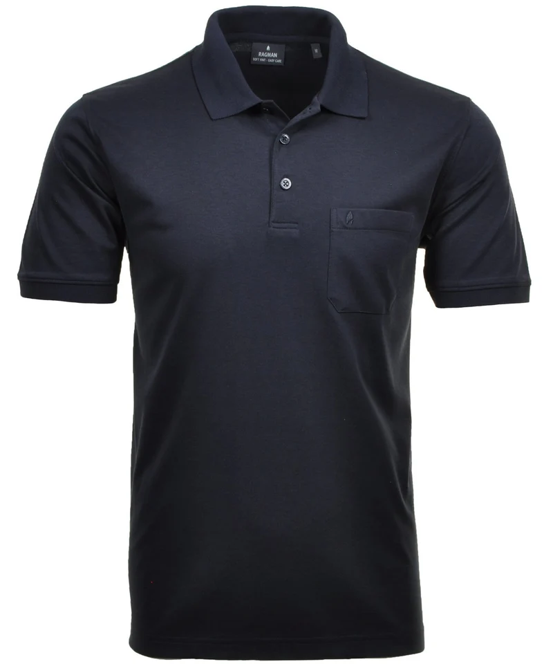 Ragman Herren Poloshirt Kurzarm