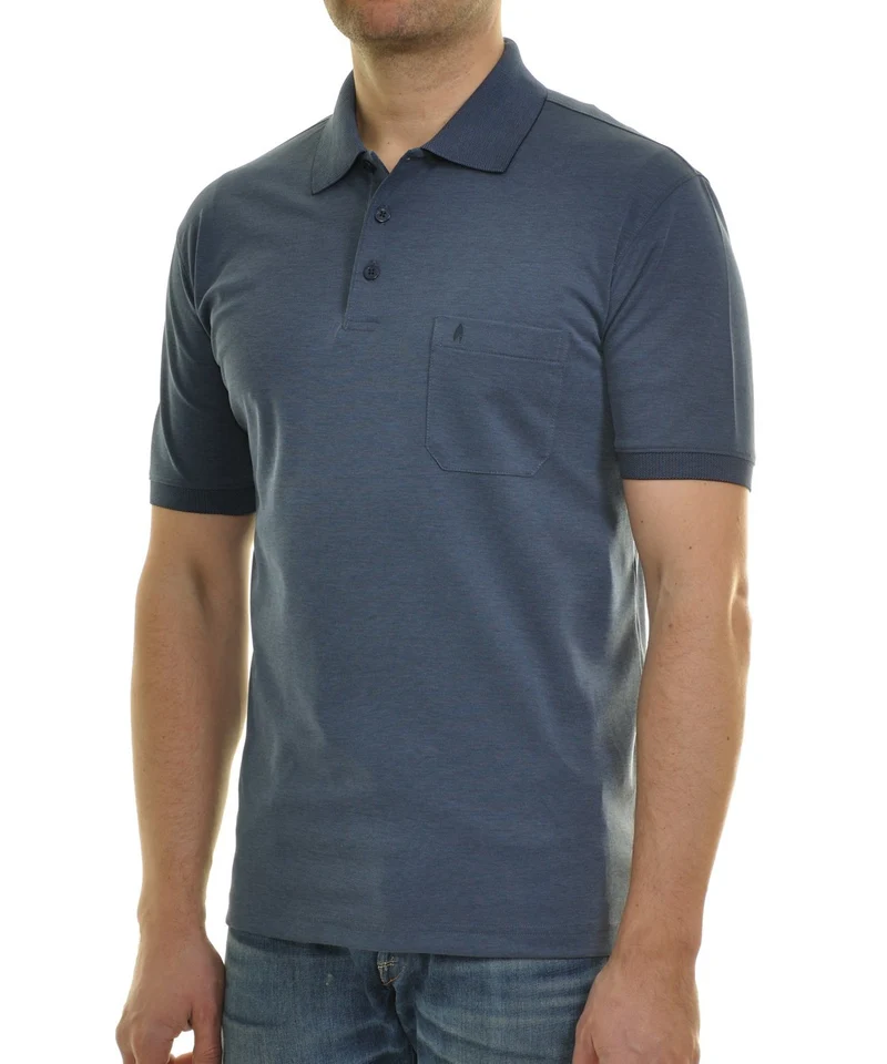 Ragman Herren Poloshirt Kurzarm