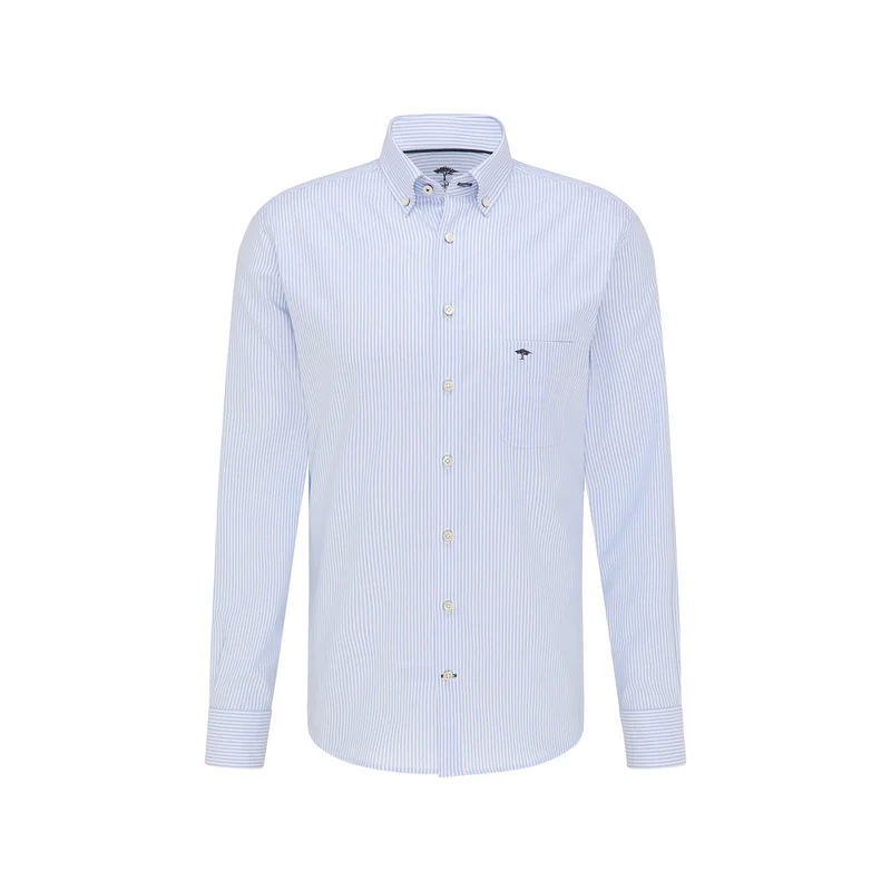 FYNCH-HATTON Herren Hemd - Business Hemd weiche Oxford Premium Baumwolle - Klassisch Langarm mit Button-Down Kragen Uni