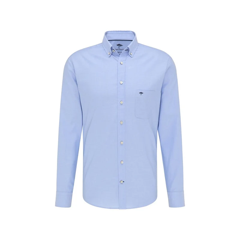 FYNCH-HATTON Herren Hemd - Business Hemd weiche Oxford Premium Baumwolle - Klassisch Langarm mit Button-Down Kragen Uni