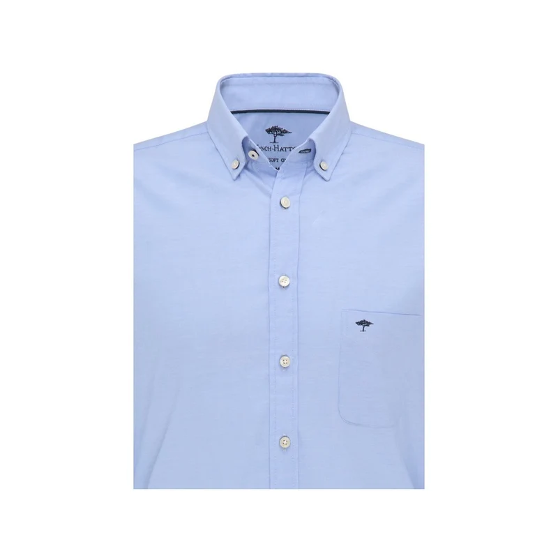 FYNCH-HATTON Herren Hemd - Business Hemd weiche Oxford Premium Baumwolle - Klassisch Langarm mit Button-Down Kragen Uni