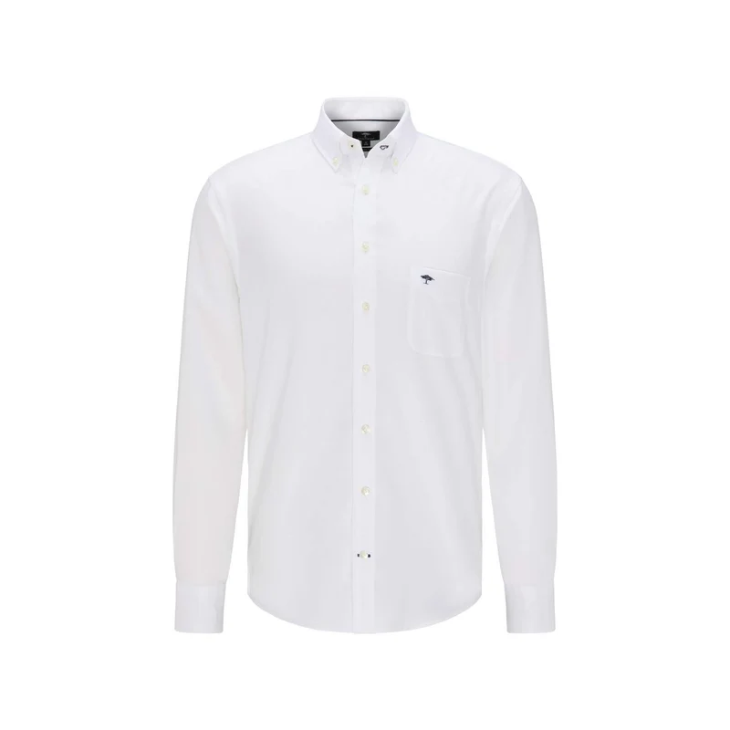 FYNCH-HATTON Herren Hemd - Business Hemd weiche Oxford Premium Baumwolle - Klassisch Langarm mit Button-Down Kragen Uni