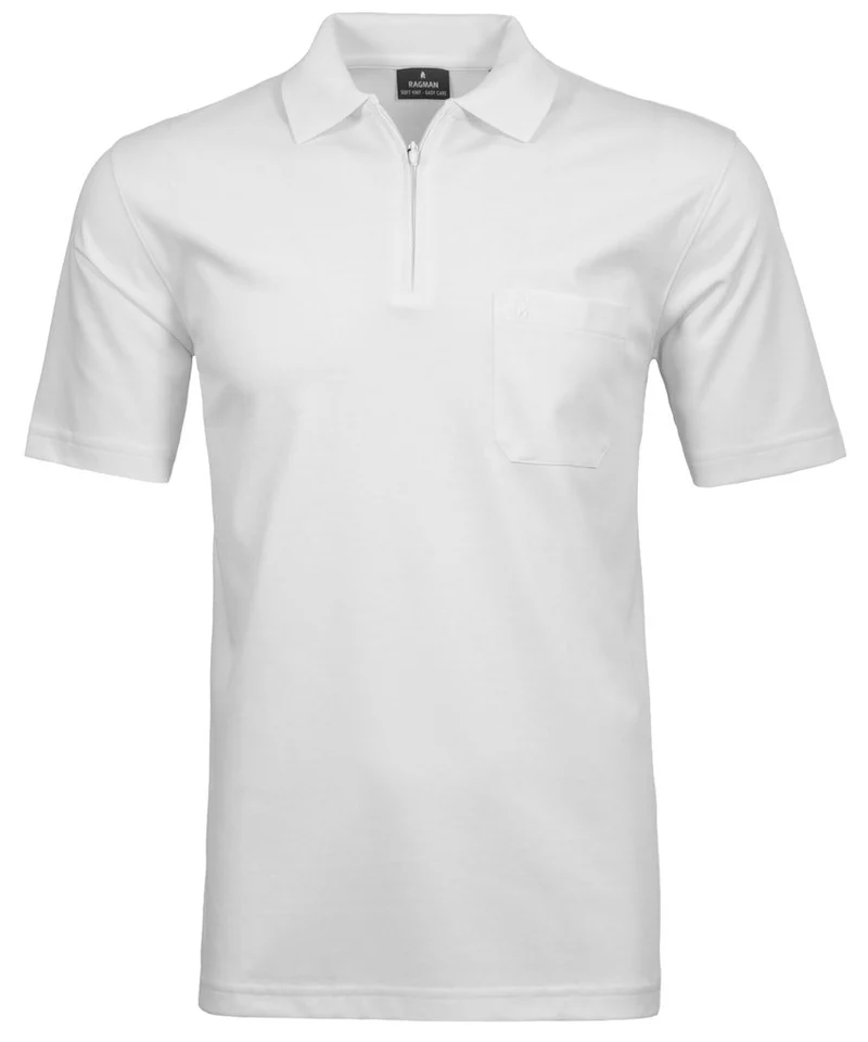 Ragman Herren Kurzarm Poloshirt
