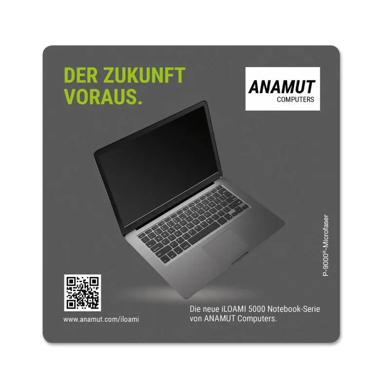POLYCLEAN Bildschirmtuch 15x15 cm mit Digitaldruck