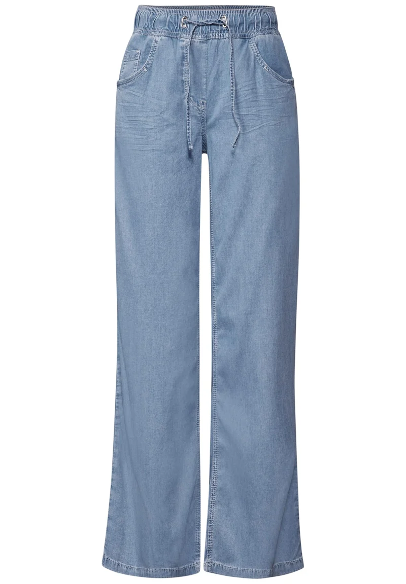 Cecil Straight Leg Jeans Blau