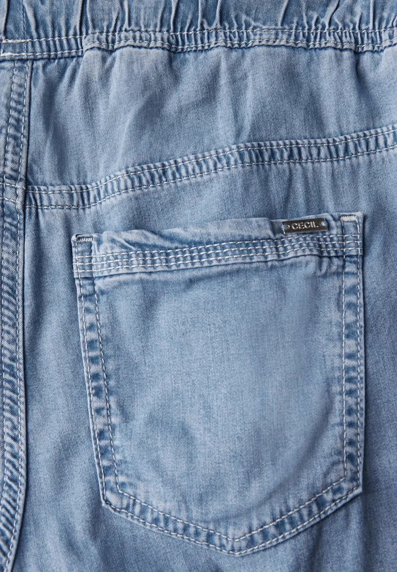 Cecil Straight Leg Jeans Blau