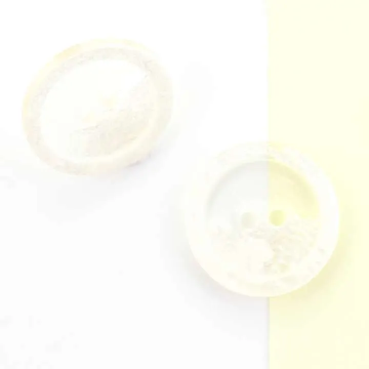 Transparenter Knopf Weiß – Kunststoffknopf KD-13