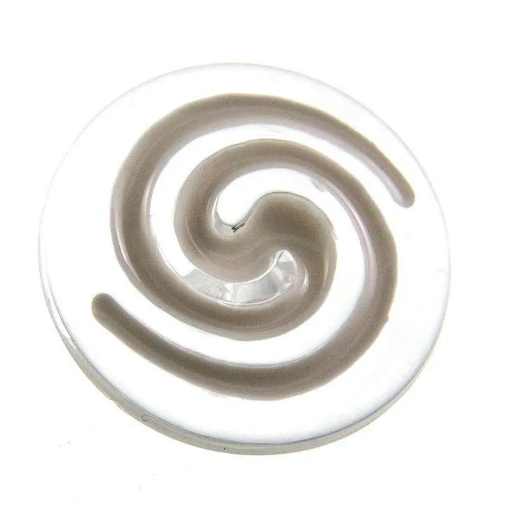 Knopf Spirale Transparent – Kunststoffknopf SK-8