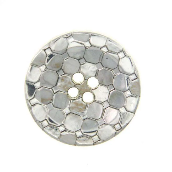 Knopf Straßoptik Silber 15/18/20 mm – Metallknopf KSI-12