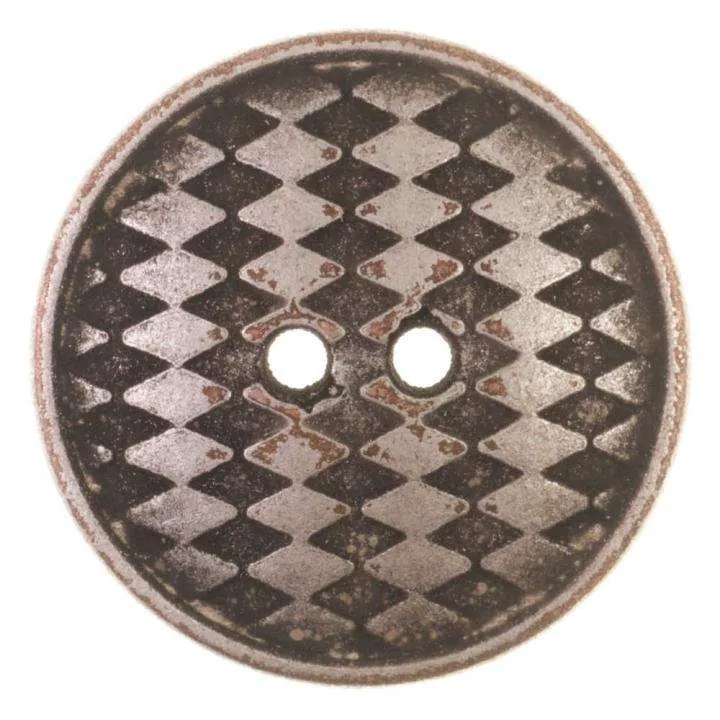 Knopf Altsilberfarben – Kunststoffknopf KSI-6