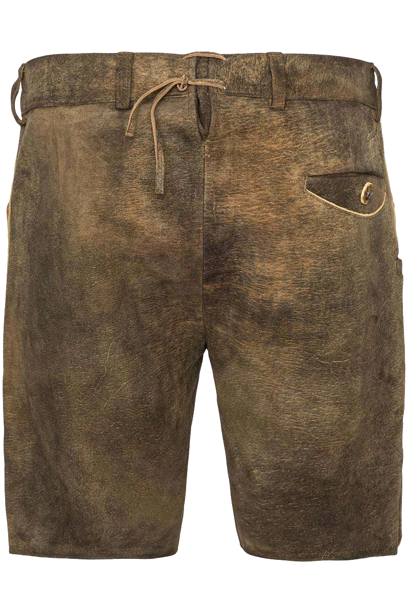 Schlichte Herren Lederhose kurz