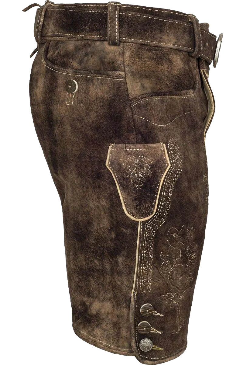 Kurze Herren Trachtenlederhose