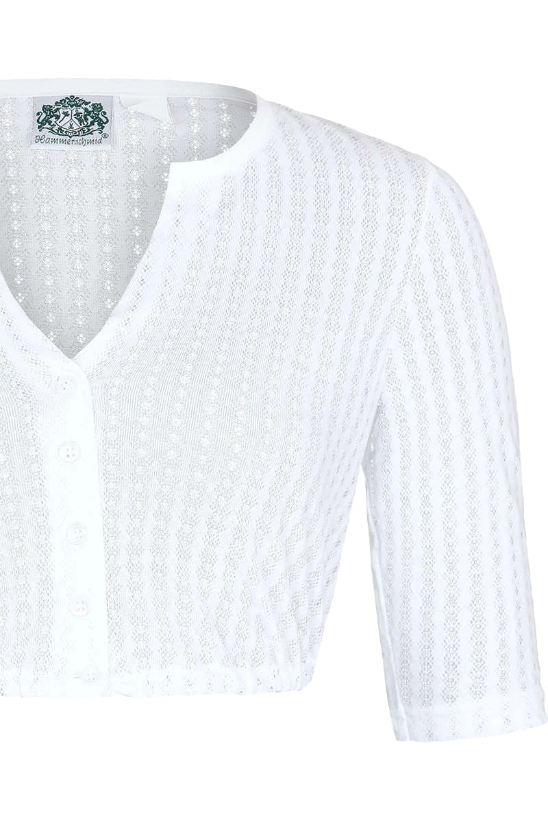 Dirndlbluse hochgeschlossen Spitze