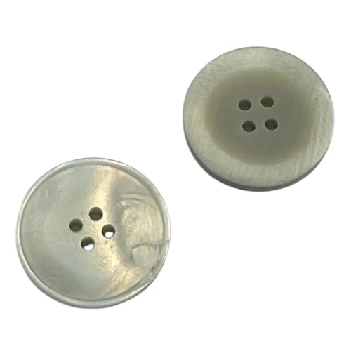 Perlmuttimitatknopf Grau 4-Loch 20 mm – PLI-29-grau