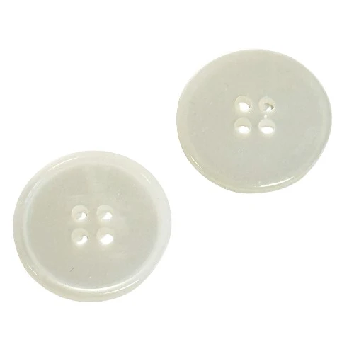 Perlmuttimitatknopf Creme/Natur 4-Loch 23 mm – PLI-35-Creme