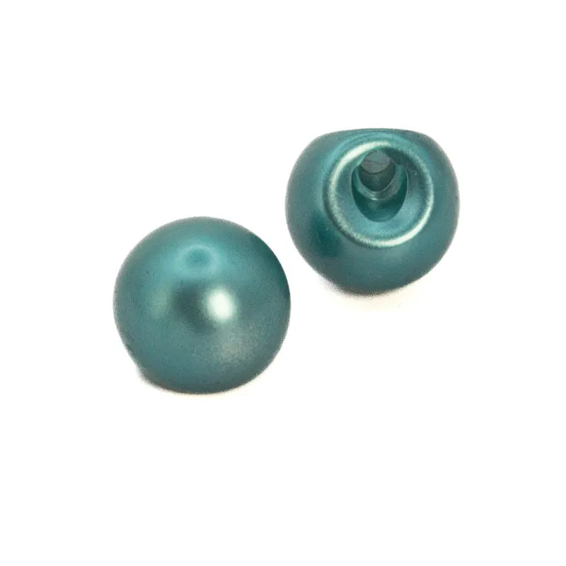 Perlenknopf Türkis Blau – Kunststoffknopf BL-1