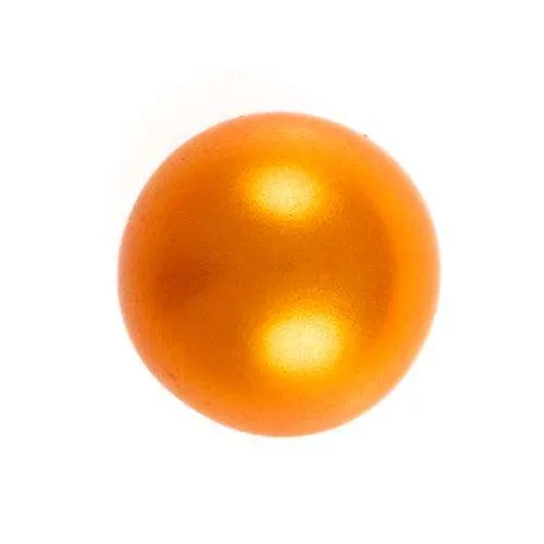 Perlenknopf Orange 10 mm – Kunststoffknopf BL-1